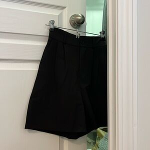 High Waisted Black Shorts